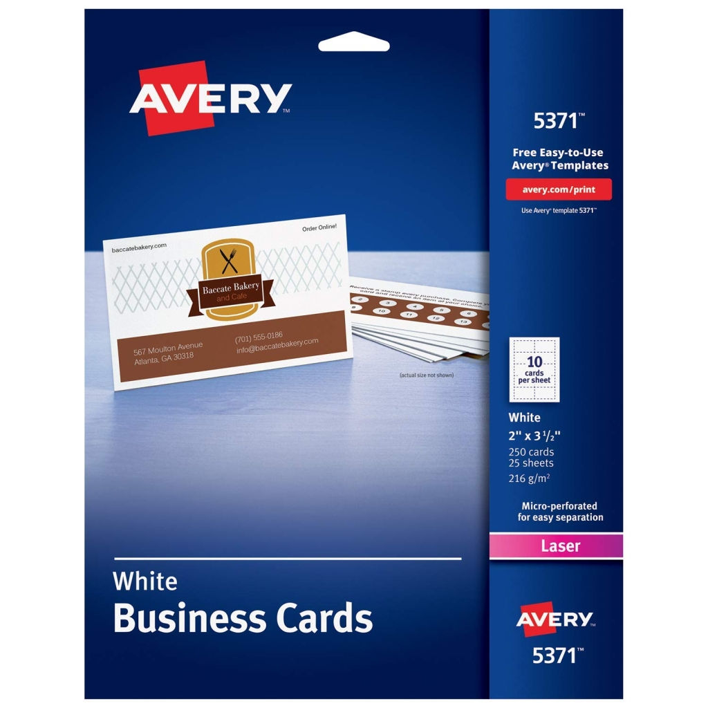 Avery 5371 Two Sided Printable Business Cards - White 