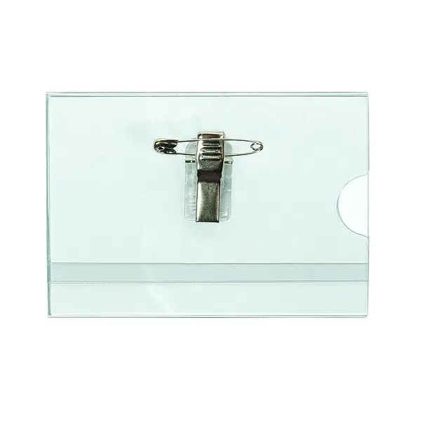 Badge with Clip and Pin 40 X 75mm