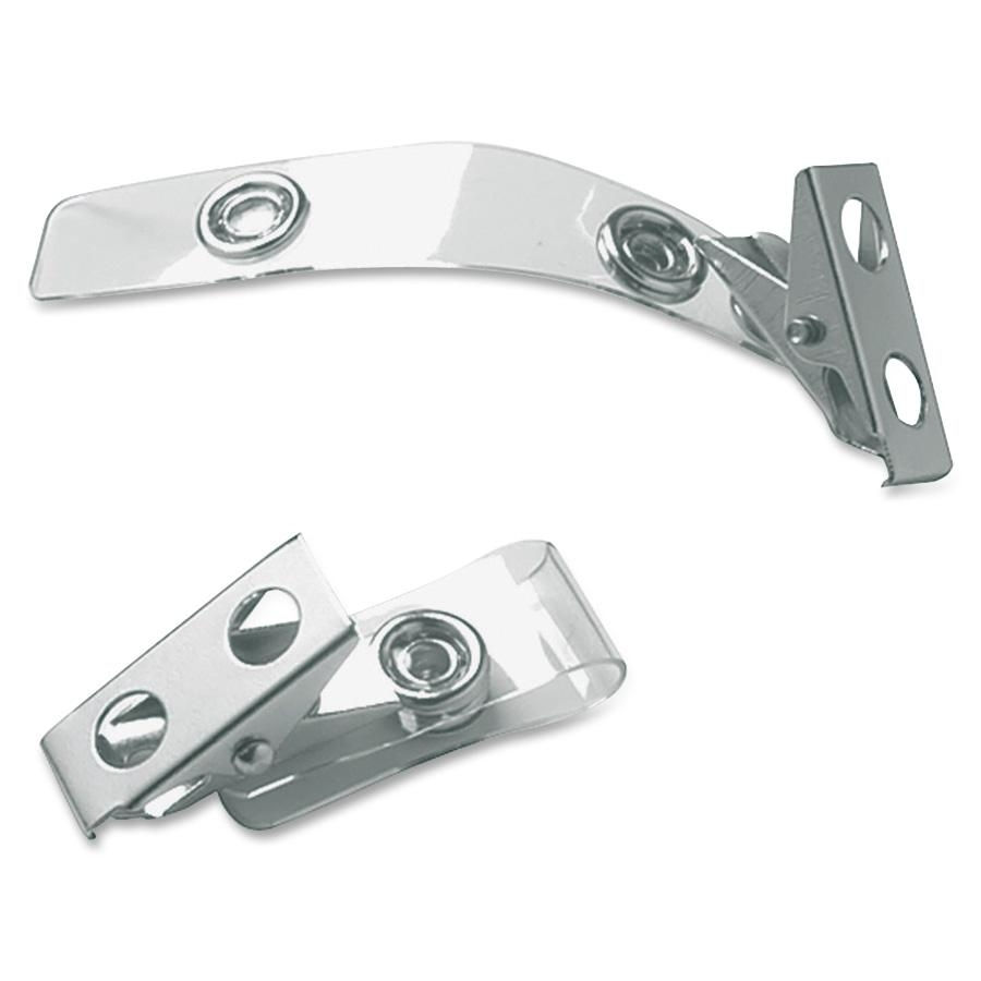Clear ID Card Strip Clip (25 Pcs)