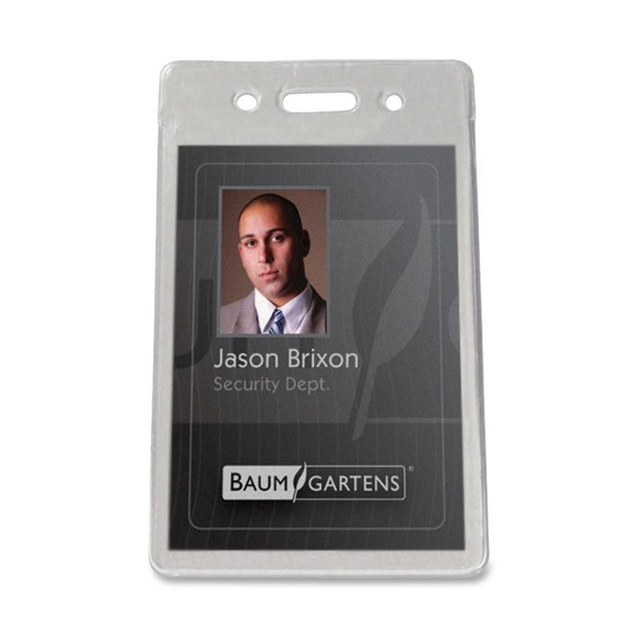 Vinyl Badge Holder - Vertical