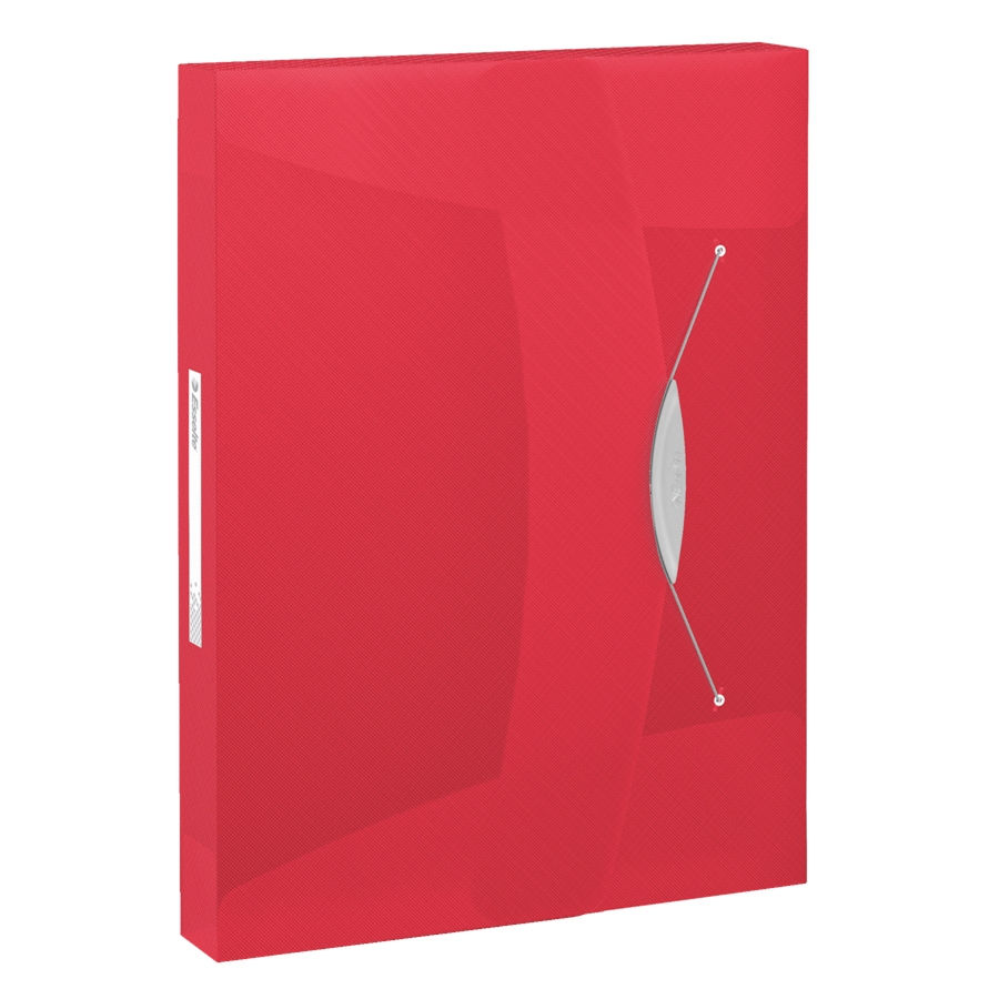 Vivida Plastic File Box Leitz 40mm  - Red 