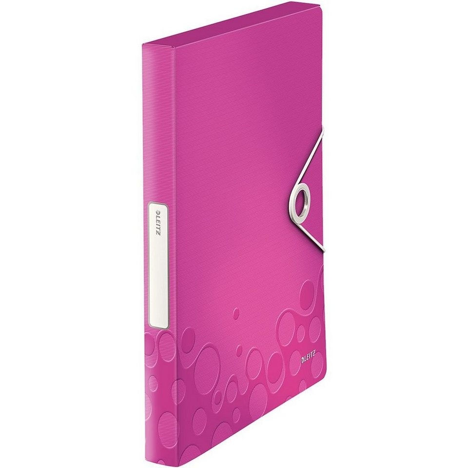 Wow Plastic File Box Leitz 30mm  - Pink 