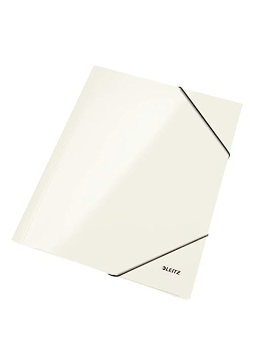 Wow Folder A4 3-Flap With Elastic Band - White