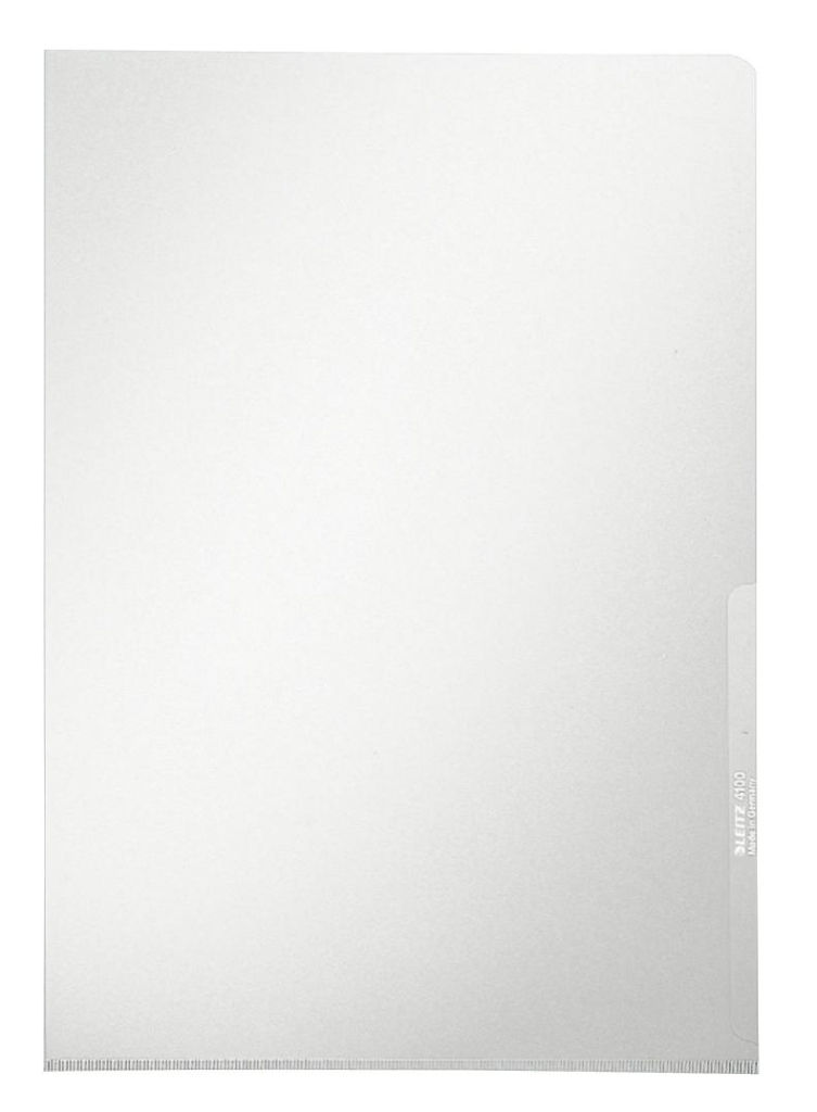 Premium Plastic L-Folder A4 - Clear