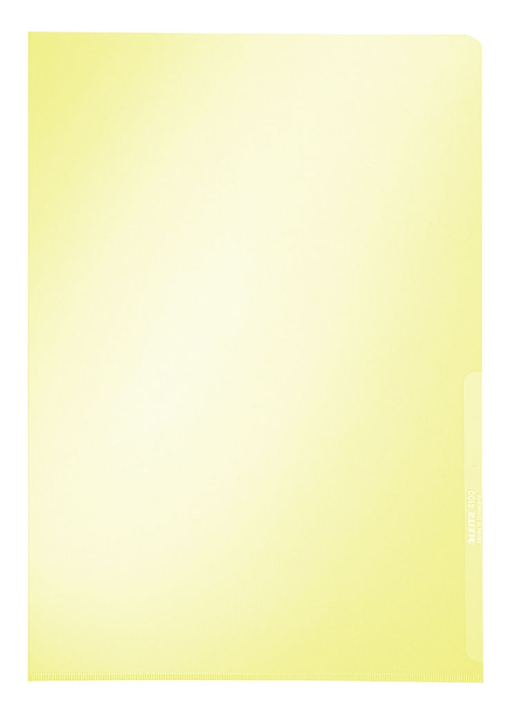 Premium Plastic L-Folder A4 - Yellow