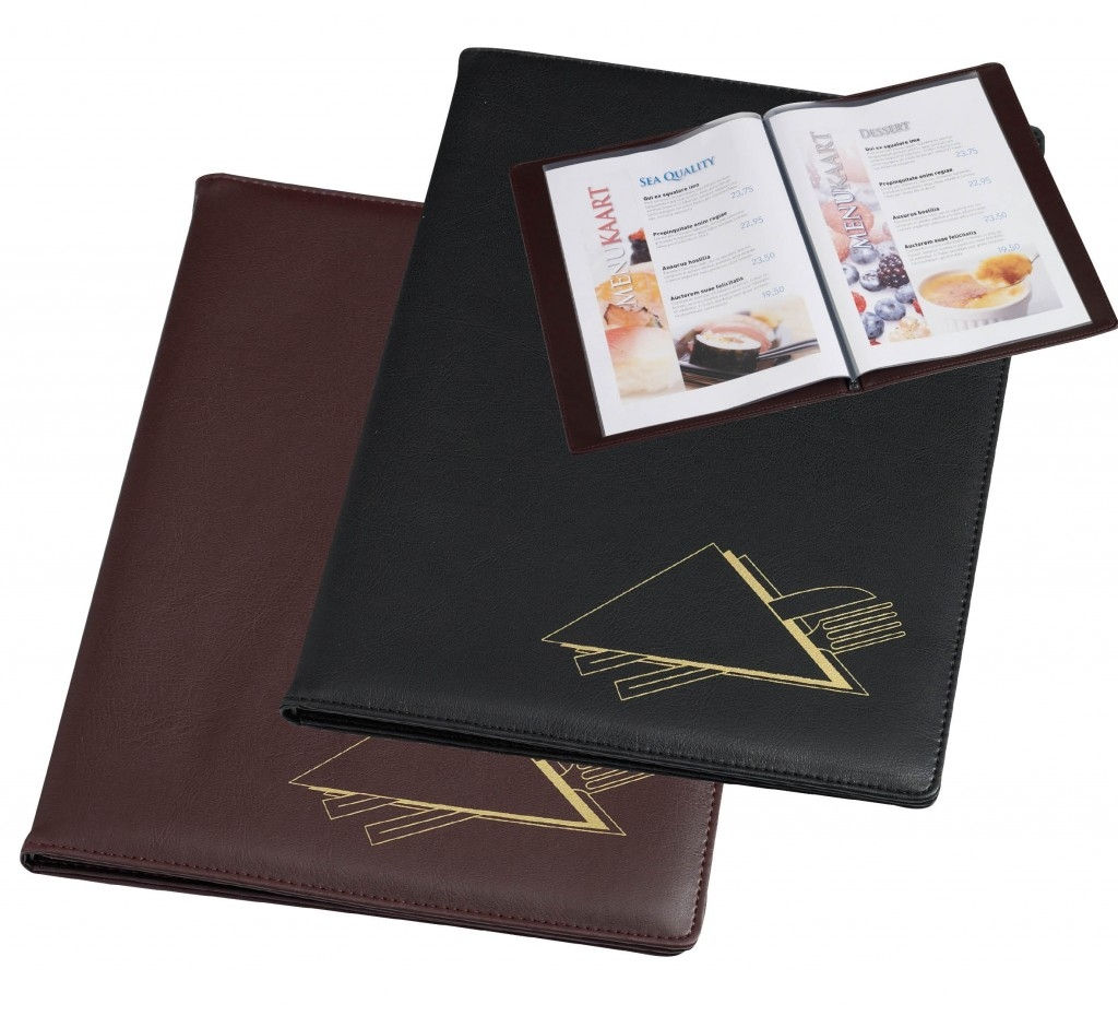 Menu Book 2 Pockets A5 - Burgundy