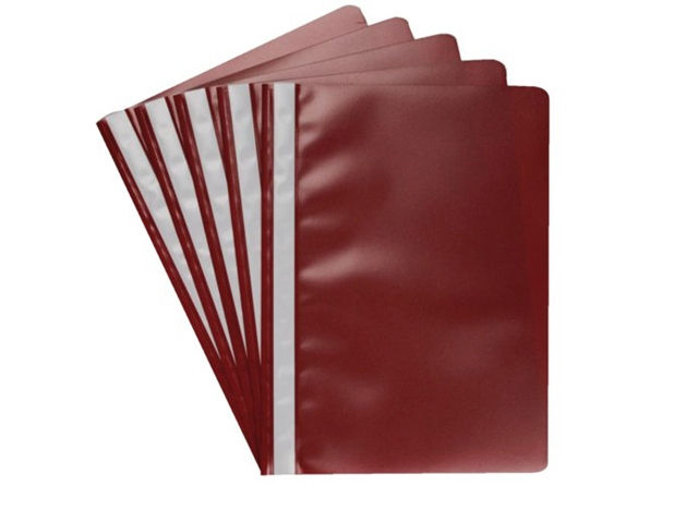 Standard Plastic File A4 - Red 