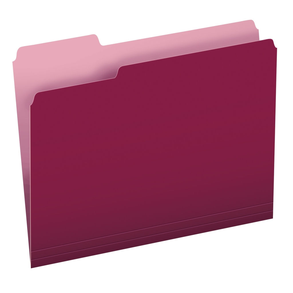 Oxford File Folder Letter Size  - Burgundy 