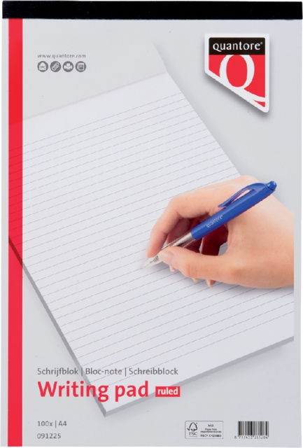 Ruled A4 Writing Pad Quantore