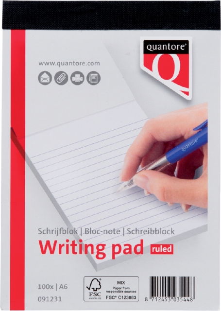 Ruled A6 Writing Pad Quantore