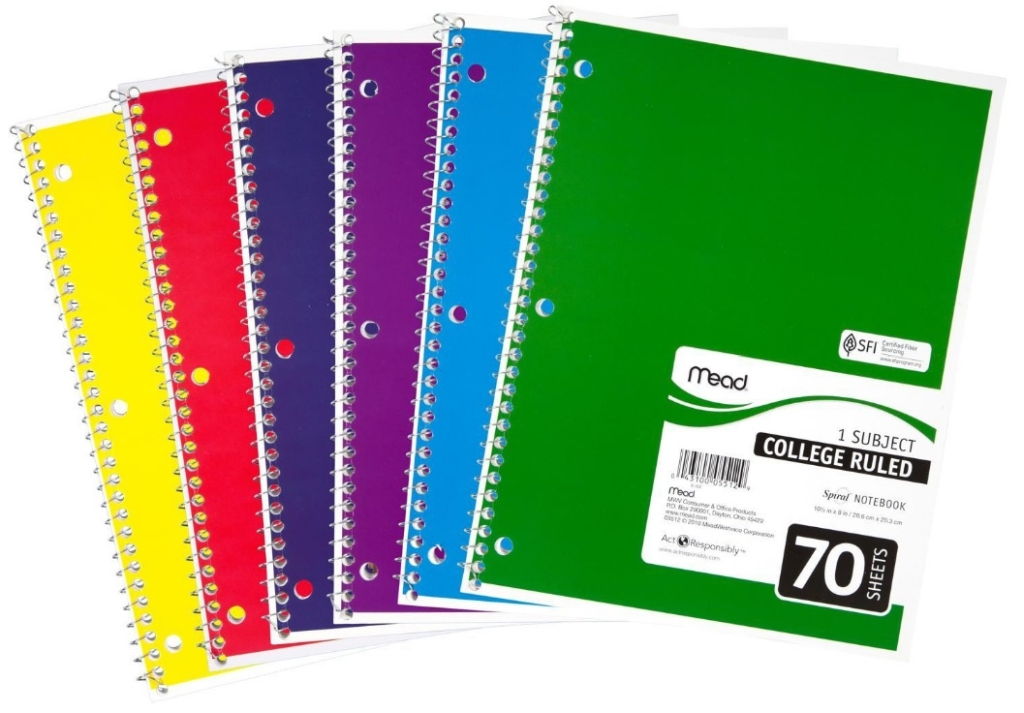 Wide Ruled Notebook - 1 Subject (Kraft Cover)