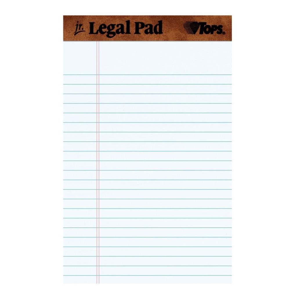 Writing Pad 5" x 8" - White