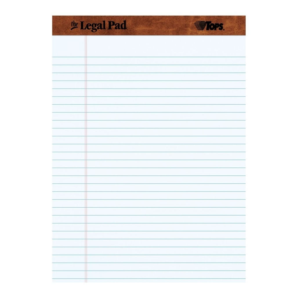 Writing Pad 8.5" x 11" - White