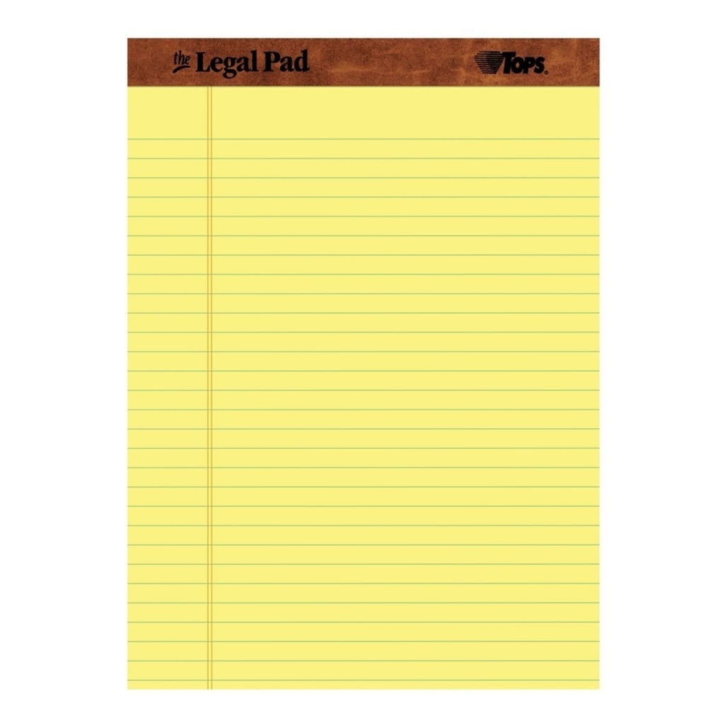 Writing Pad 8.5" x 11" - Yellow