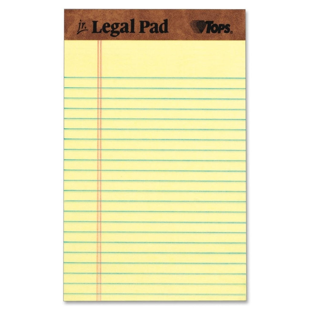 Writing Pad 5" x 8" - Yellow