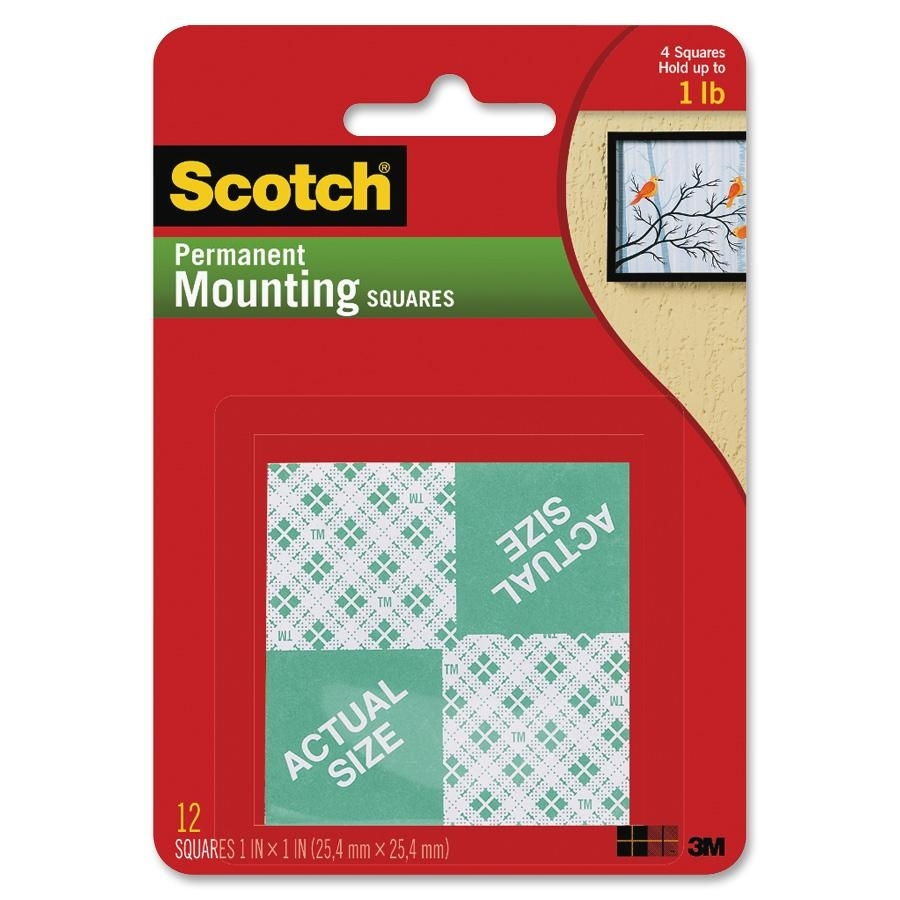 Permanent Mounting Squares - Scotch