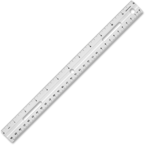 Plastic Ruler White - 30cm