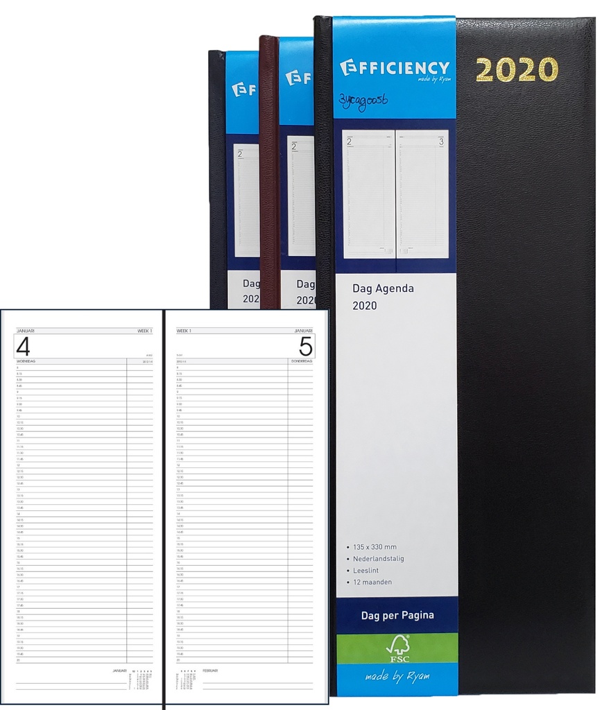 Ryam Efficiency Agenda 8347 Long - Black