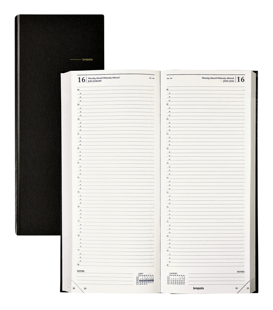 Brepols Saturnus Lima Agenda  - Black