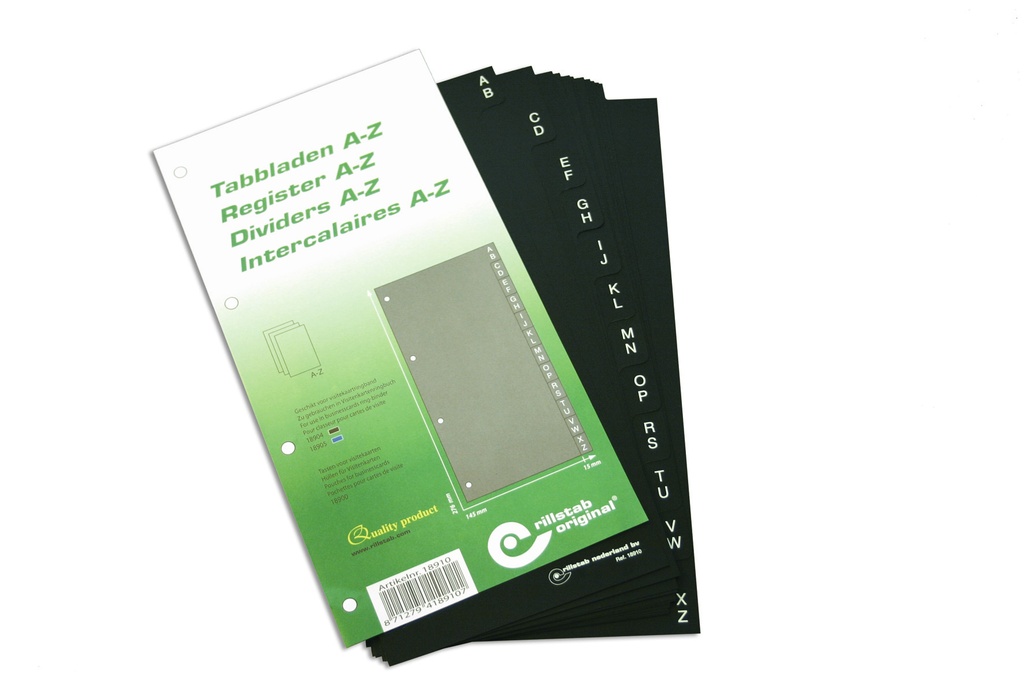 Business Card Dividers A-Z
