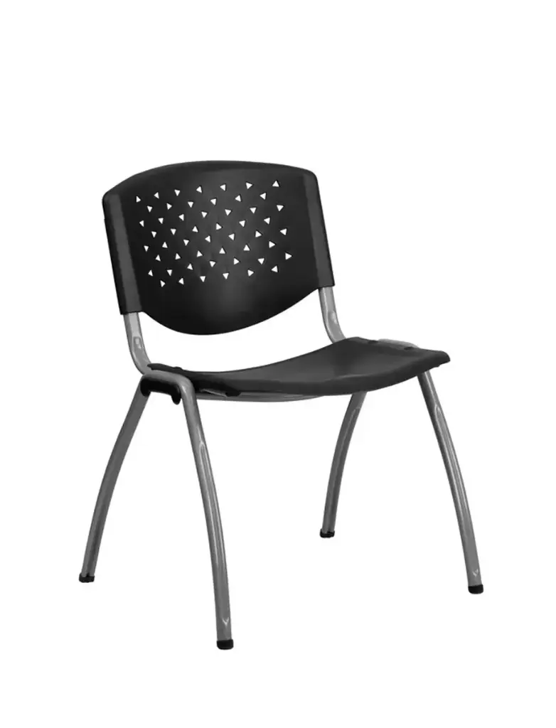 Plastic Visitor Chair - Black