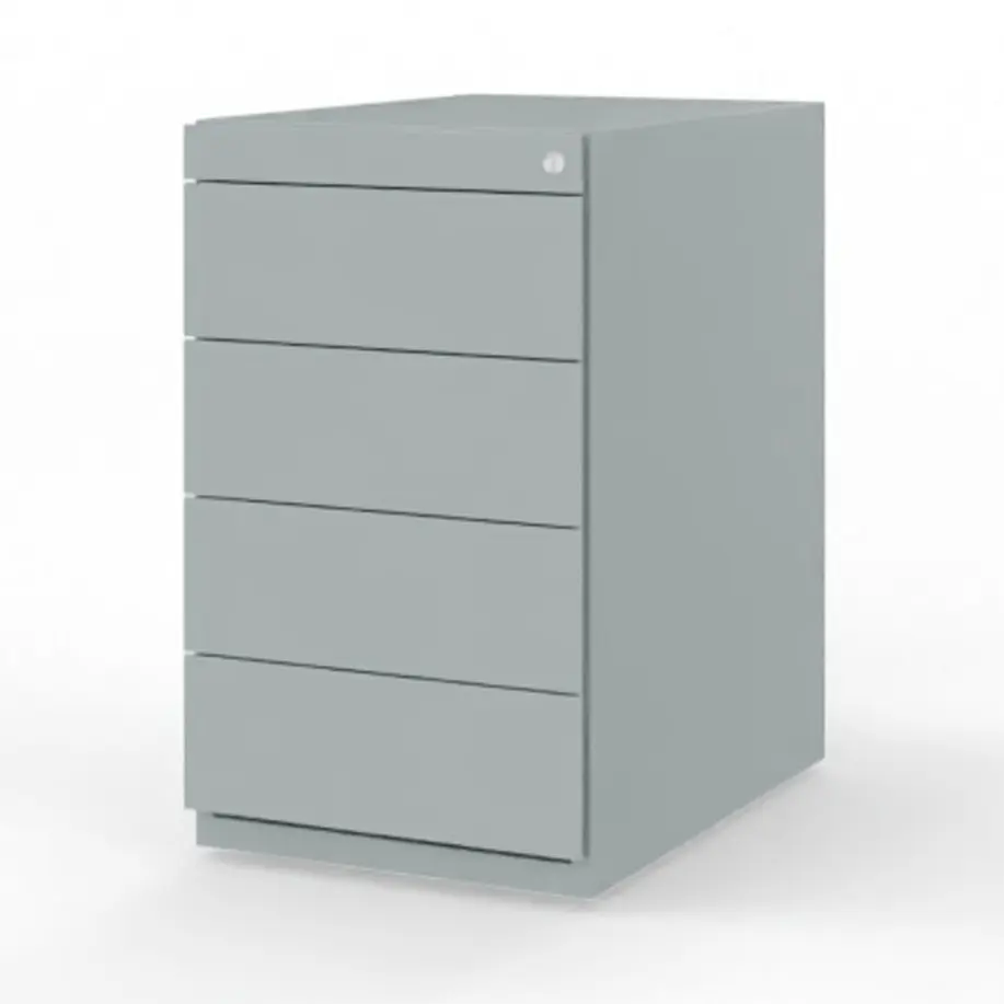 Desk-Height Pedestal, 4-Drawer, AL