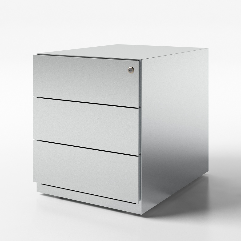 Mobile Pedestal, 3-Drawer, AL 