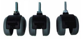 Partition Base - 3x Mobile Castor Set