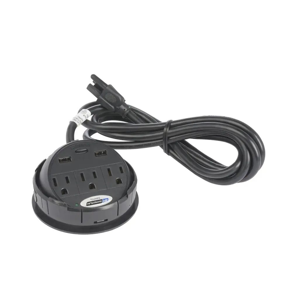 USB In-Desk Power Outlet - BL