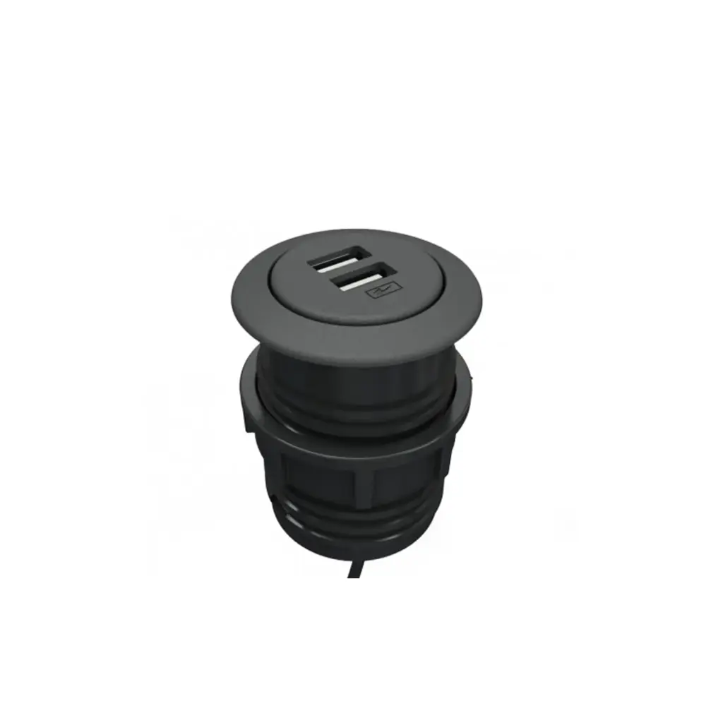SALT USB OUTLET BLACK 