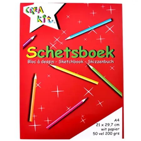 Sketch Pad (Schetsboek) A4 200gsm. (50) - White
