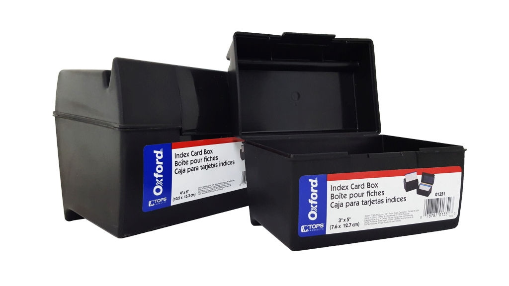 Index Card File Box 4" x 6"