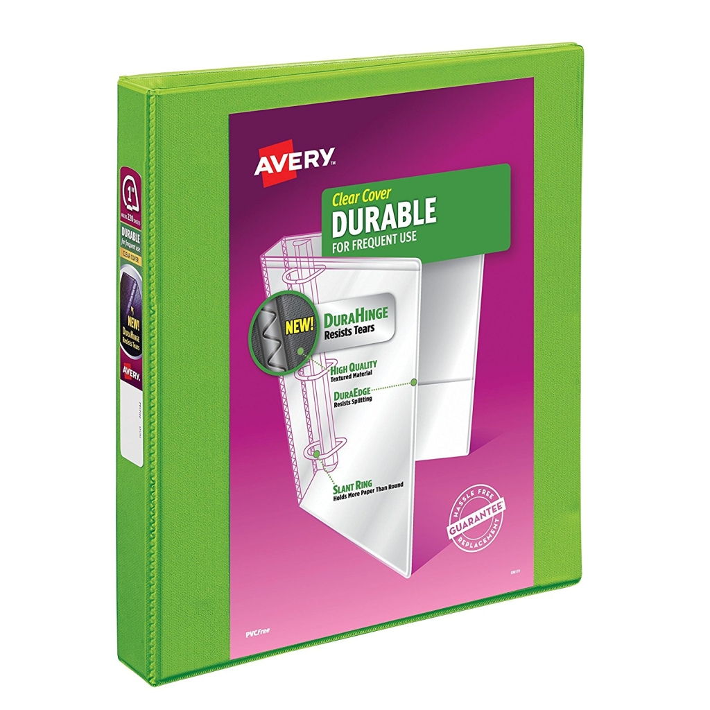 Ringbinder Letter Size 3R 1" - Green
