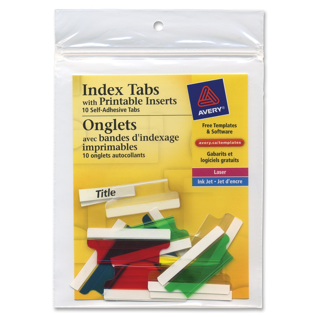 Avery Insertable Tabs - Printable 