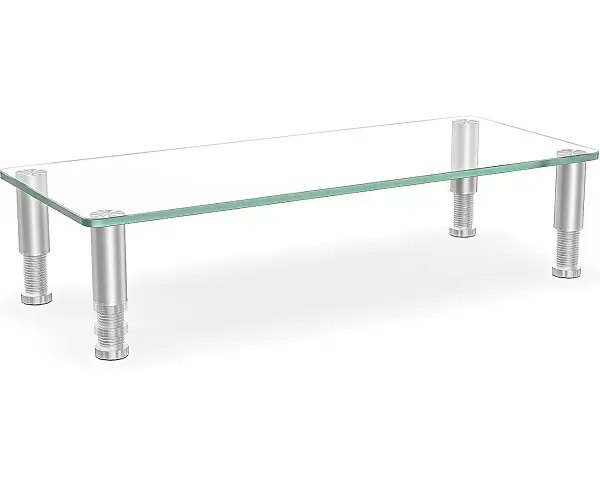 Monitor Riser Glass Adjustable 