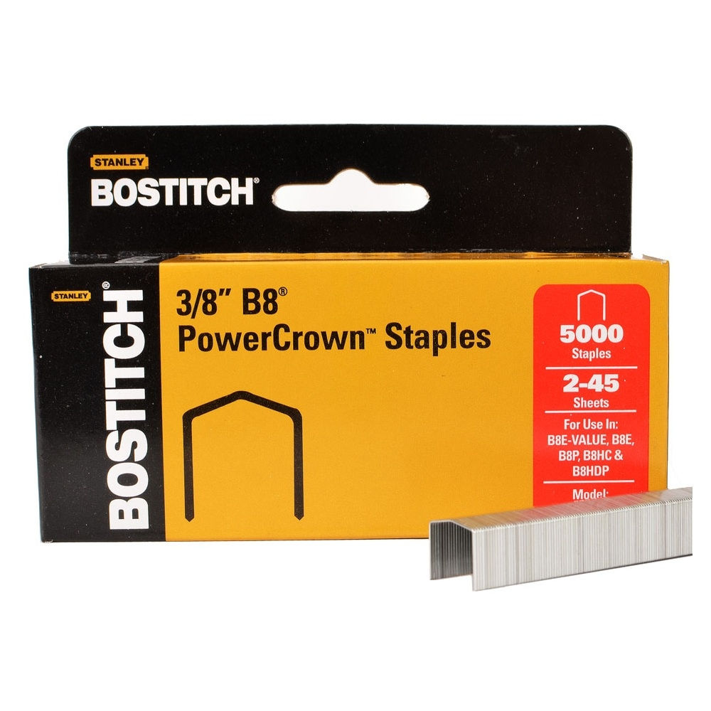 Staples - Bostich B8 PowerCrown Staples 3/8" 