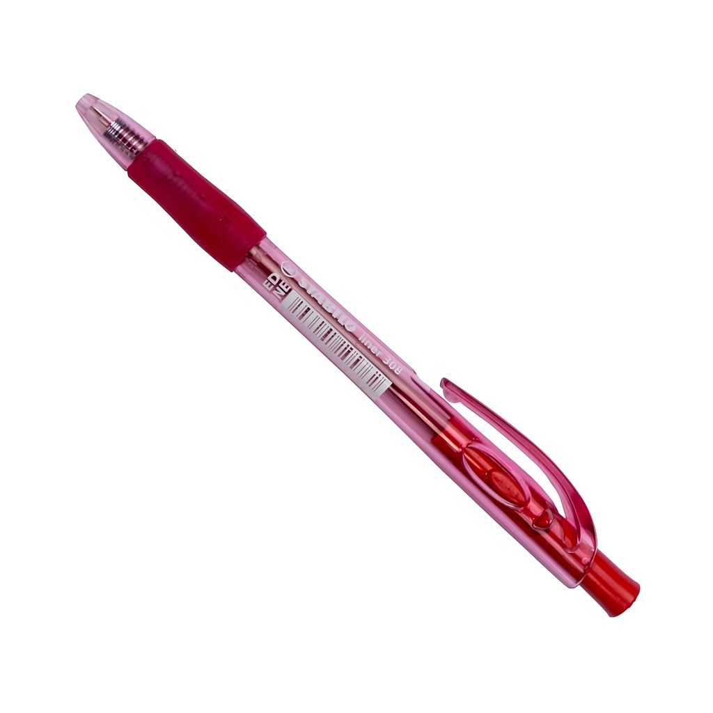 Ballpoint Pen Liner 308 Retractable Medium - Red 
