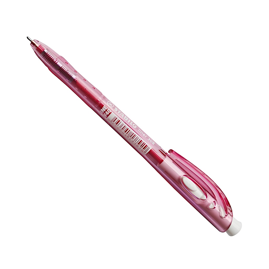 Ballpoint Liner 308 Retractable Fine - Red 