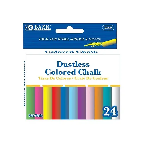 Chalk Dustless - 24 Assorted Colors
