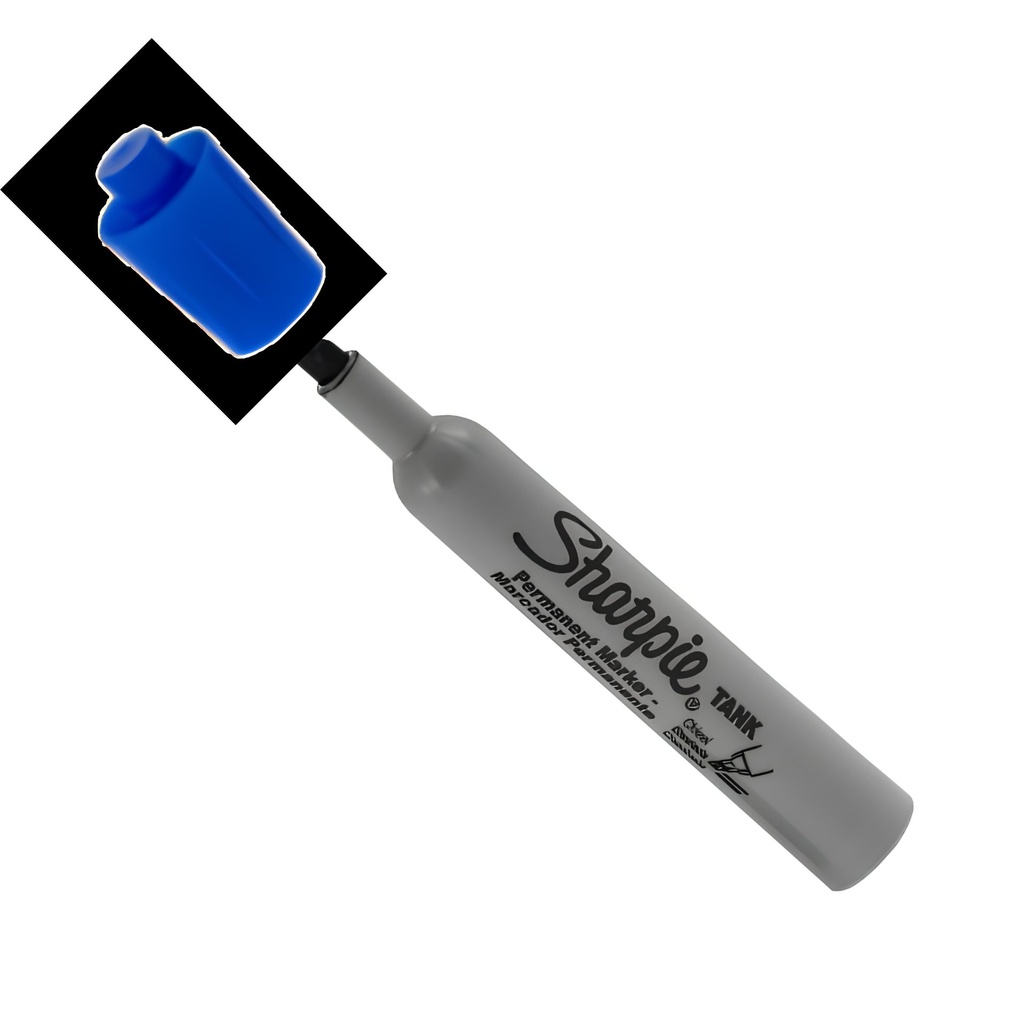 Sharpie Tank Permanent Marker - Chisel Blue