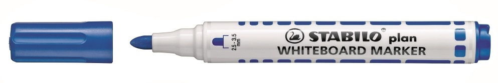 Stabilo Plan Whiteboard Marker - Bullet Blue