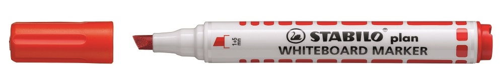 Stabilo Plan Whiteboard Marker - Chisel Red