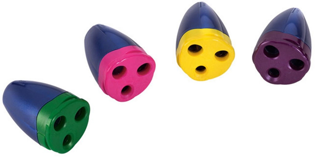 Swing Spaceship Triple Hole Sharpener - Assorted