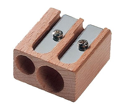 Double Hole Wooden Sharpener