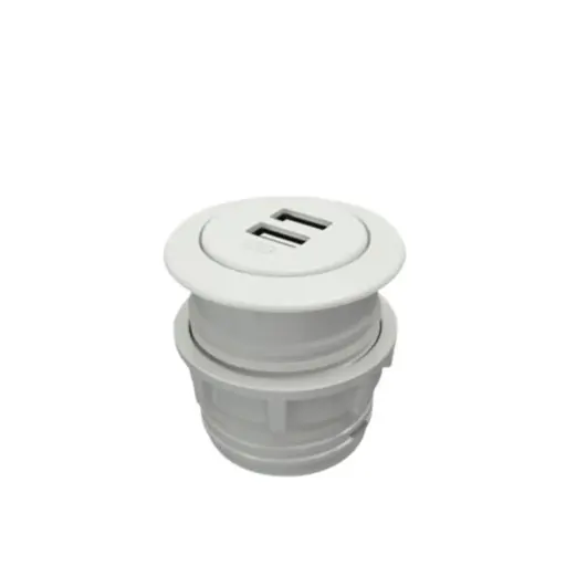 [4SIDI0657] SALT USB OUTLET WHITE