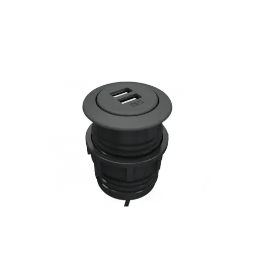 [4SIDI0658] SALT USB OUTLET BLACK 