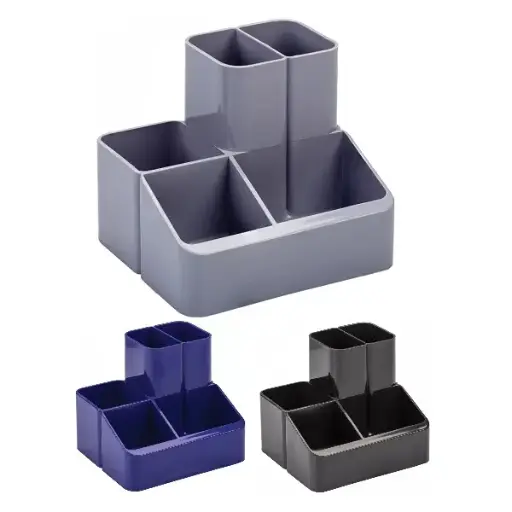 [3DAPE0073] 5 Compartments Desk Organizer - Assorted Colors
