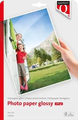 [3PAGL0012] Photo Paper Glossy A4 195gsm. (50)