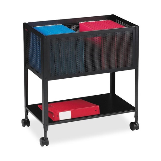 [3PBDI0027] Black Steel Mesh Rolling File Cart