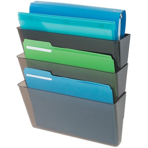 [3PBVR0068] Stackable DocuPocket Letter Size - Smoke